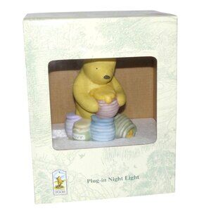 Disney Classic Pooh Plug-In Night Light Pooh w Honey Pots Michel & Co NIB Vintag